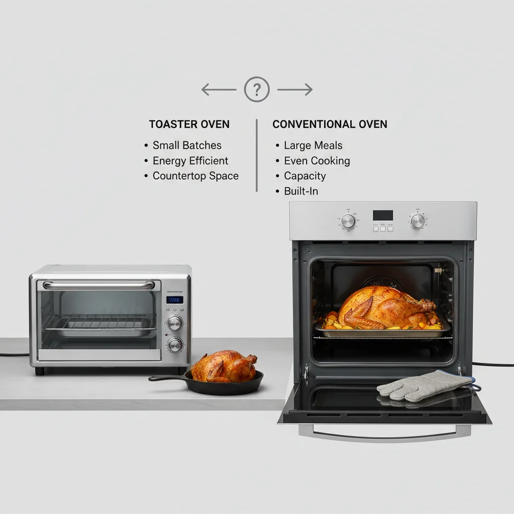 toaster oven vs conventional oven